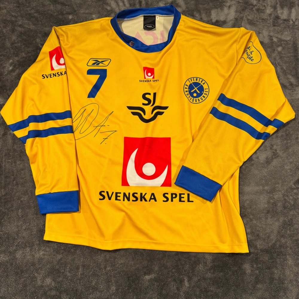 2006 Sweden National Bandy #7 Johan Andersson Signed Jersey